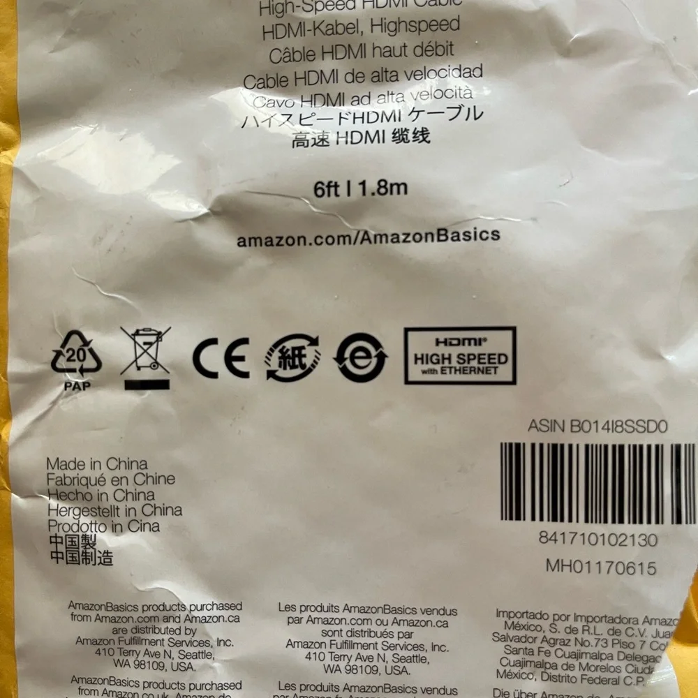 Amazon Basics HDMI Cable